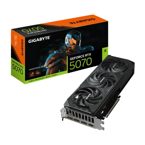 Placa de Video GIGABYTE GeForce RTX 5070 Windforce SFF 12G