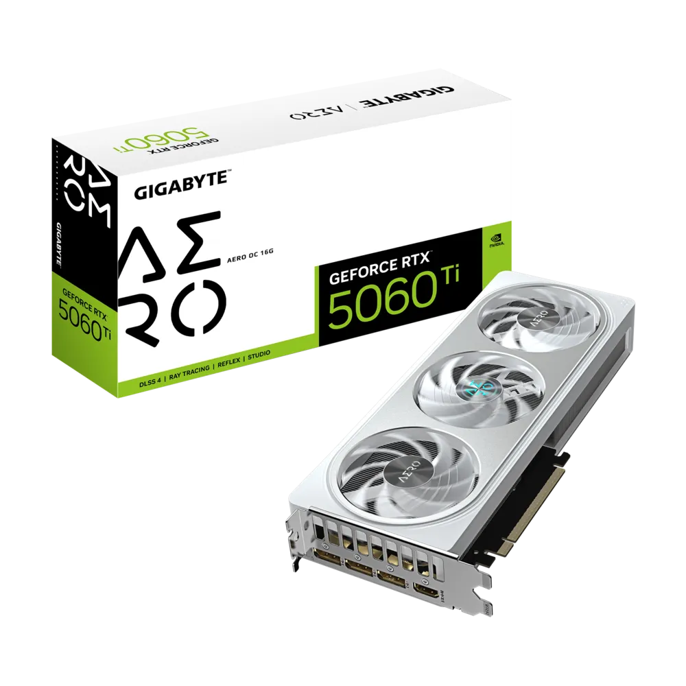 PLACA DE VIDEO GIGABYTE GEFORCE RTX 5060 TI AERO OC 16GB