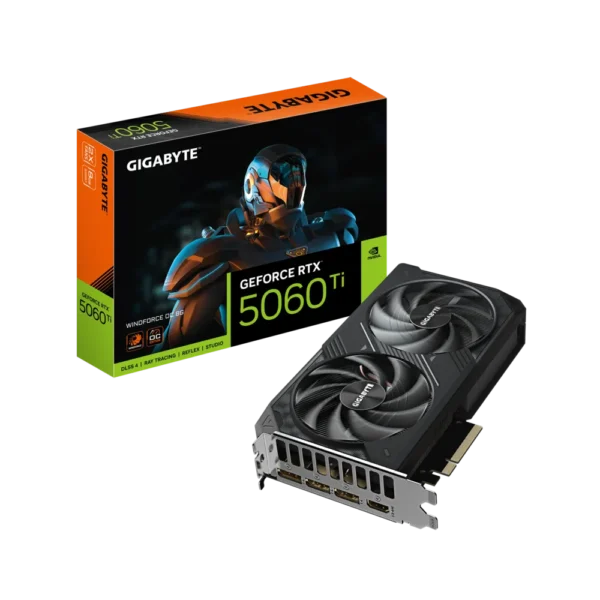 Placa de Video GIGABYTE GeForce RTX 5060 Ti Windforce OC 8G