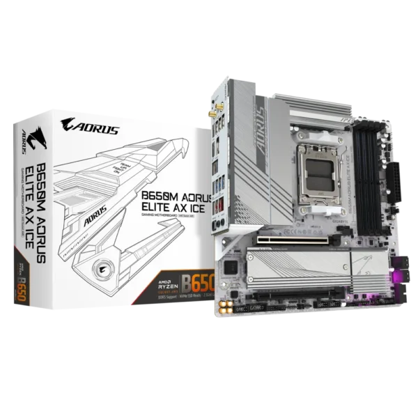 Mother GIGABYTE B650M Aorus Elite AX Ice DDR5 - AM5