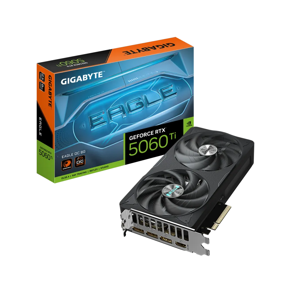 PLACA DE VIDEO GIGABYTE GEFORCE RTX 5060 TI EAGLE OC 8GB