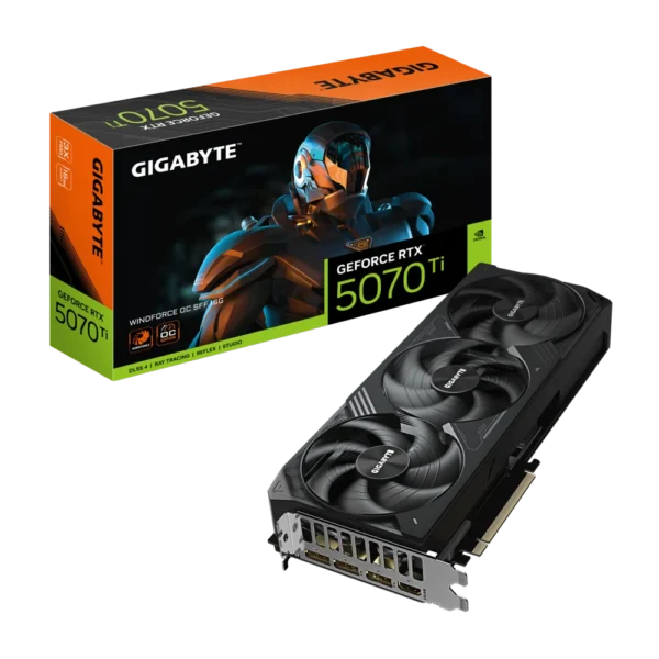 Placa de Video GIGABYTE GeForce RTX 5070 Ti Windforce SFF 16G