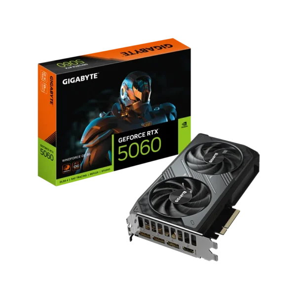 Placa de Video GIGABYTE GeForce RTX 5060 Windforce OC 8GB