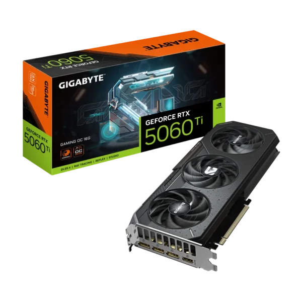 Placa de Video GIGABYTE GeForce RTX 5060 Ti Gaming OC 16GB