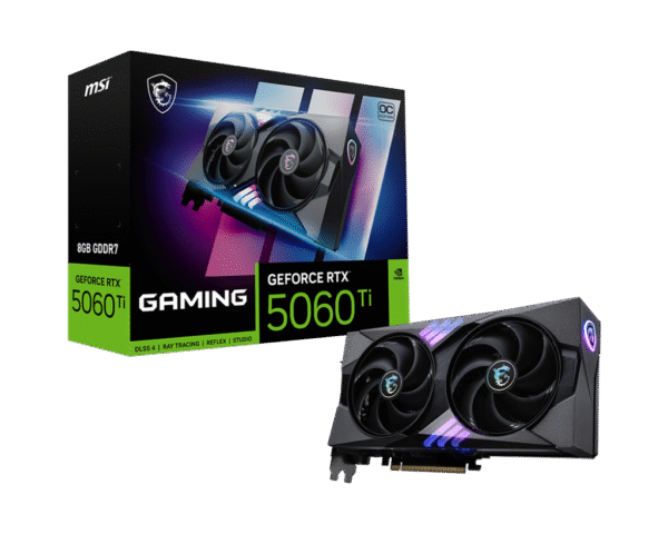 Placa de Video MSI GeForce RTX 5060 Ti Gaming OC 8GB