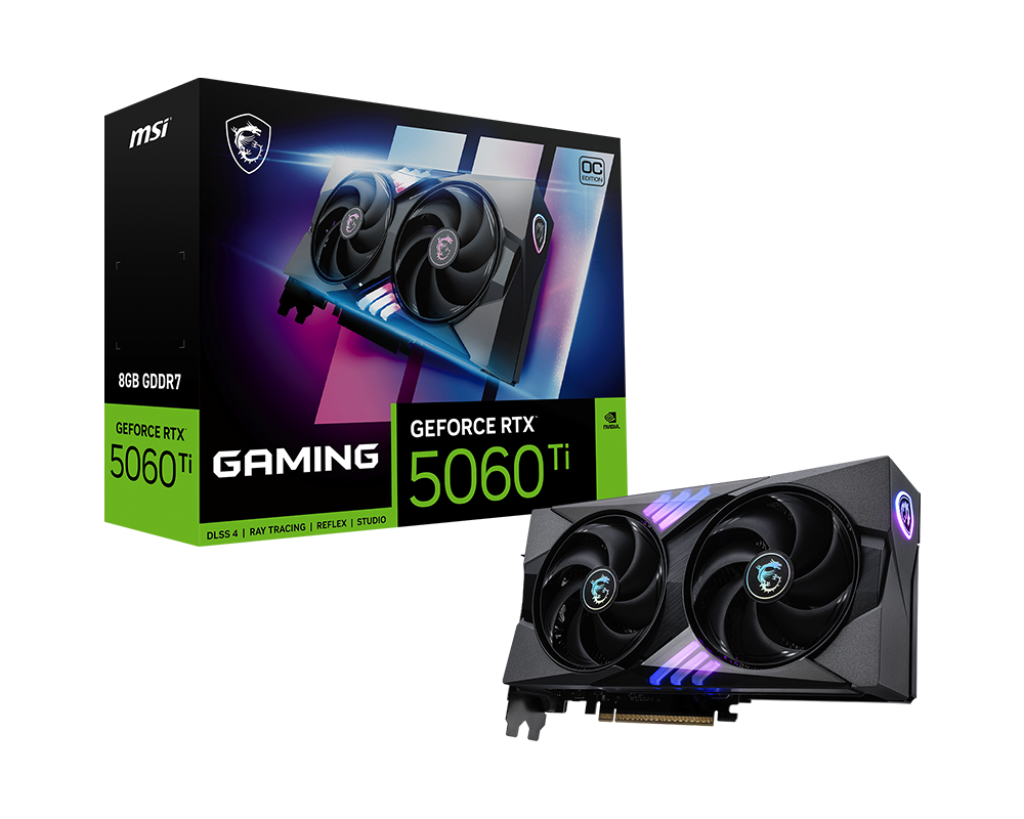PLACA DE VIDEO MSI GEFORCE RTX 5060 TI GAMING OC 8GB