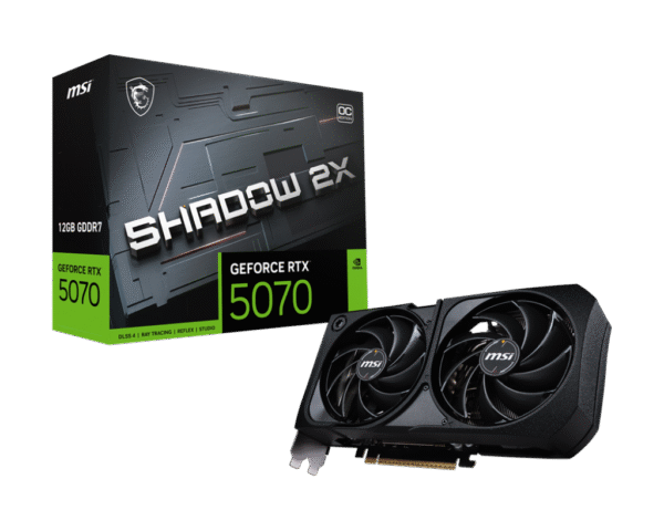Placa de Video MSI GeForce RTX 5070 Shadow 2X OC 12GB