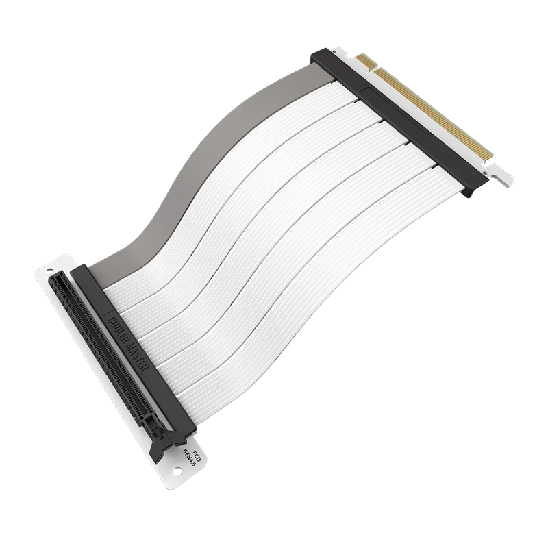 Cable Riser COOLER MASTER PCIe 4.0 x16 300MM V2 White