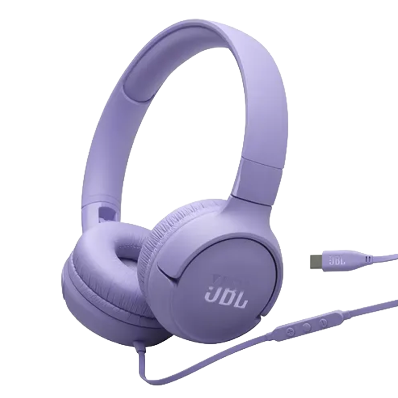 Auricular JBL T520C On-Ear USB C Violeta