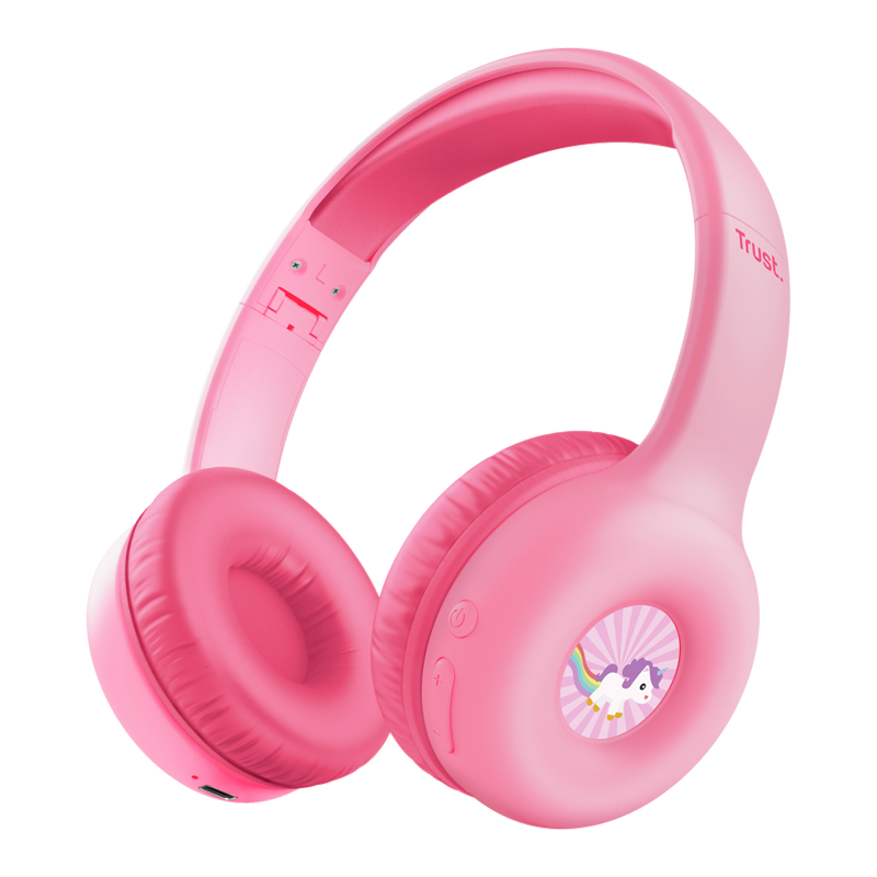 AURICULAR TRUST NOUNA WIRELESS KIDS PINK