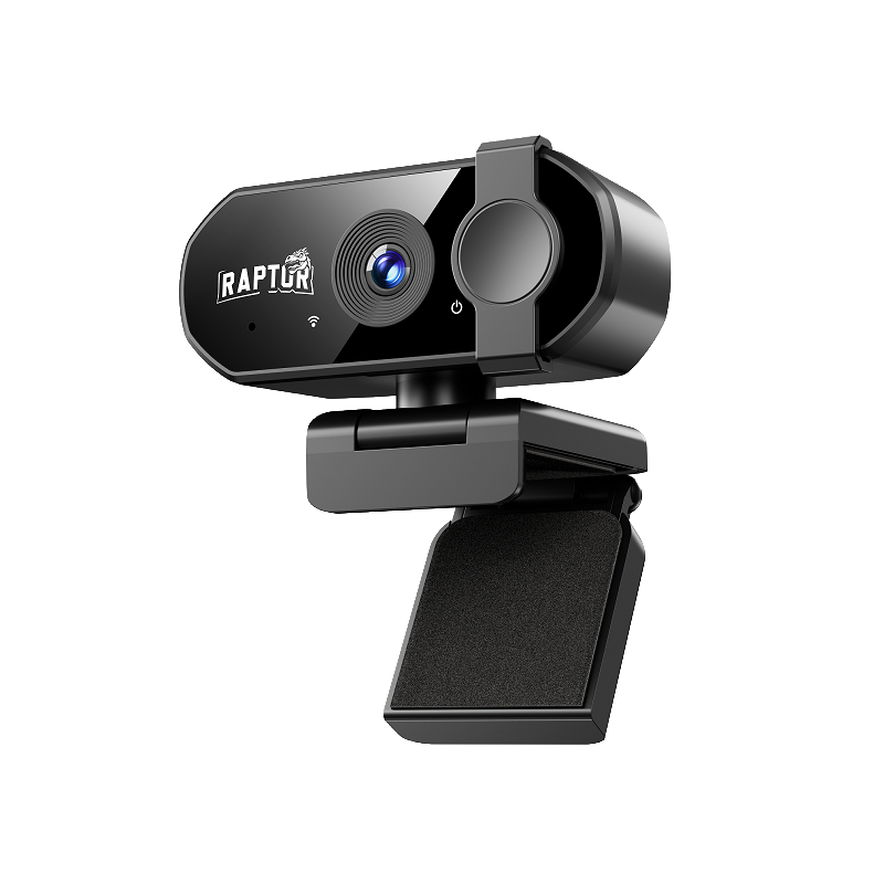 Web Cam RAPTOR Vision 4K C/ Microfono C/ Tapa
