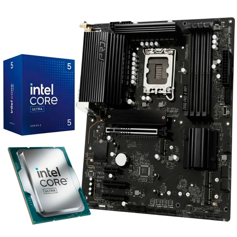 Combo Actualizacion INTEL Core Ultra 5 225 + ASRock Z890 Pro-A WIFI
