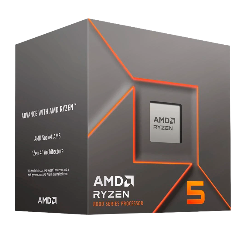 Micro Procesador AMD Ryzen 5 8400F 4.7 GHz Turbo C/Cooler - AM5