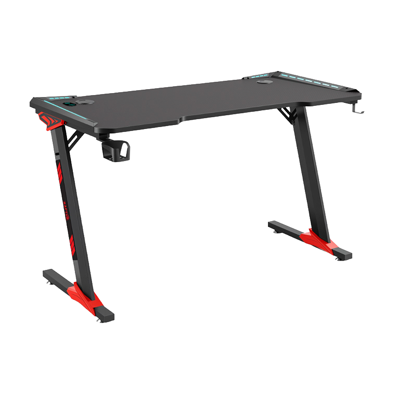 Escritorio Gamer RAPTOR Glow Station SE RGB Via USB C/PortaVasos + Porta Auricular