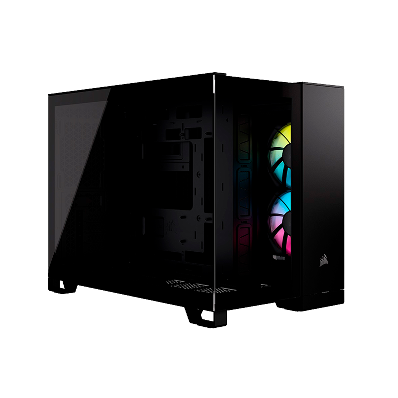 Gabinete CORSAIR 2500X Link TG Black x2 Fans RGB