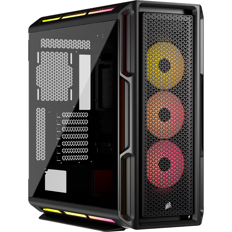 Gabinete CORSAIR 5000T ICUE RGB LX Black x3 Fans ARGB