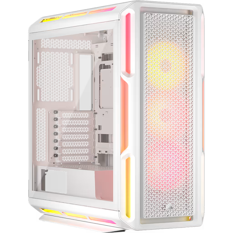 Gabinete CORSAIR 5000T ICUE RGB LX White x3 Fans ARGB