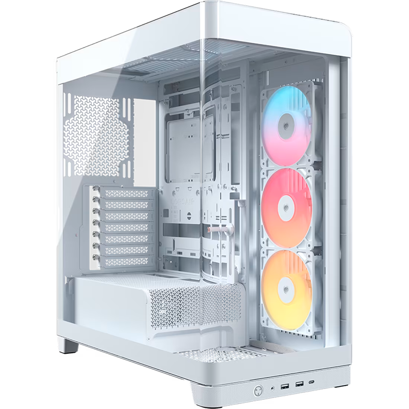 Gabinete CORSAIR 4500X RS-R White x3 Fans ARGB Reverse