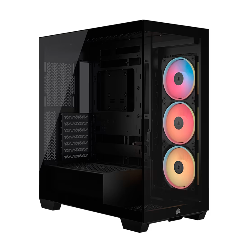 Gabinete CORSAIR 3500X LX-R Black x3 Fans ARGB Reverse