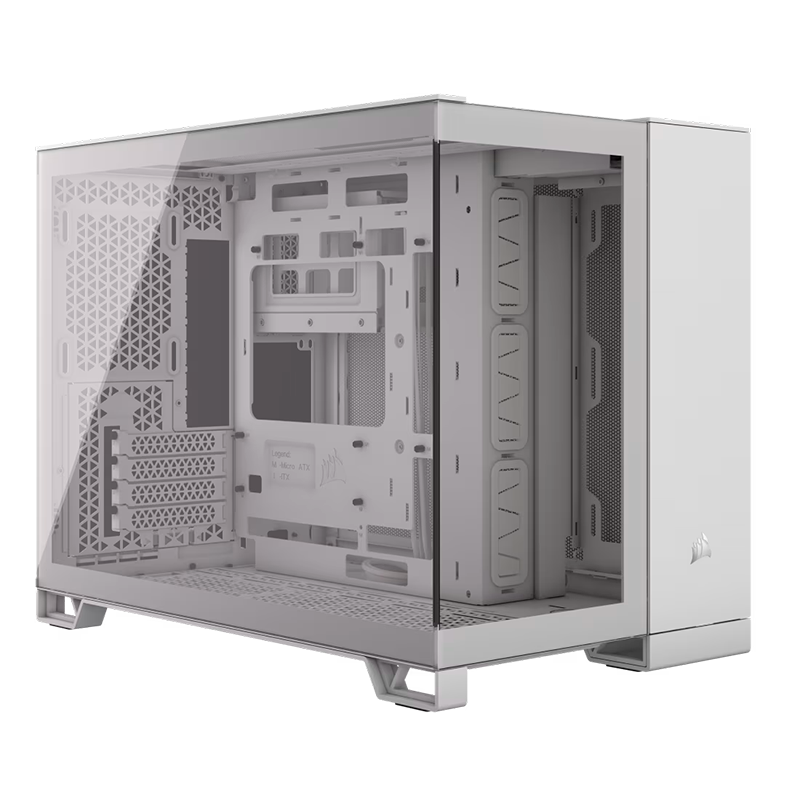 Gabinete CORSAIR 2500X TG Dual Chamber White