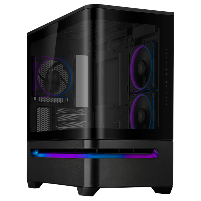 Gabinete ASUS PRIME AP202 TG 3x Fans ARGB Black