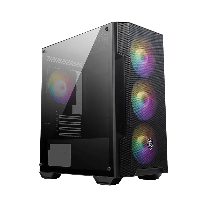 Gabinete MSI MAG M100A Forge x4 Fans ARGB M-ATX