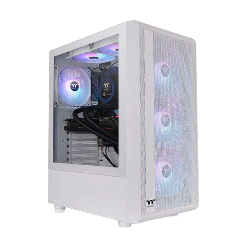 Gabinete THERMALTAKE S200 TG x4 Fans ARGB Snow White