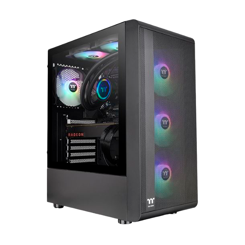 Gabinete THERMALTAKE S200 TG x4 Fans ARGB Black