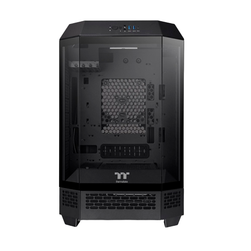 GABINETE THERMALTAKE THE TOWER 300 TG X2 FANS BLACK