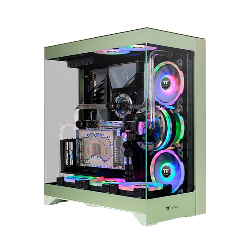 Gabinete THERMALTAKE CTE E550 TG E-ATX Matcha Green