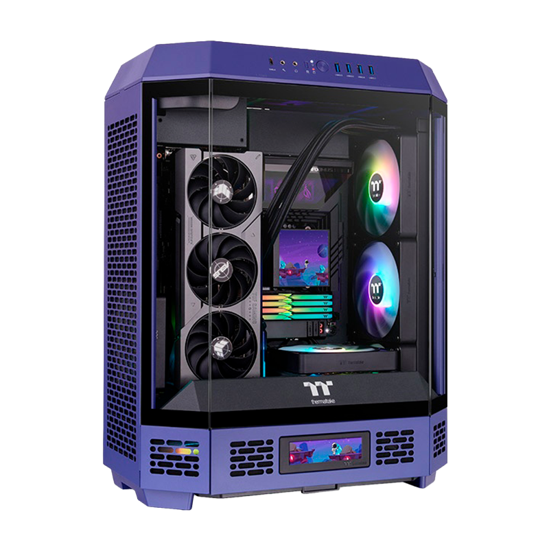 Gabinete THERMALTAKE The Tower 600 TG x2 Fans Future Dusk