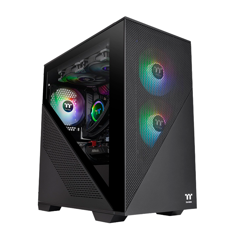 Gabinete THERMALTAKE Divider 170 TG x2 Fans ARGB Black