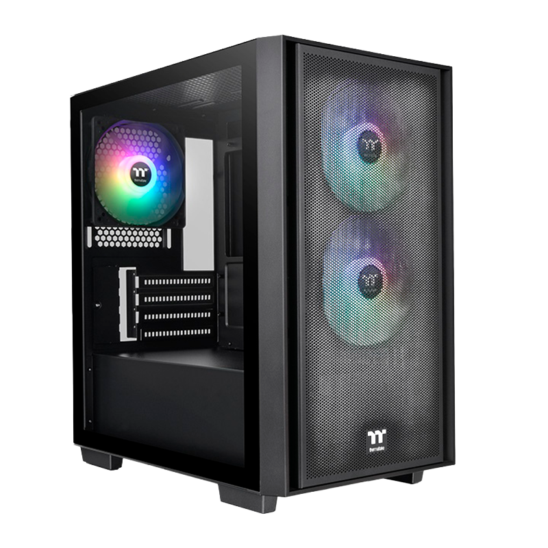 Gabinete THERMALTAKE Versa H16 TG x3 Fans ARGB Black