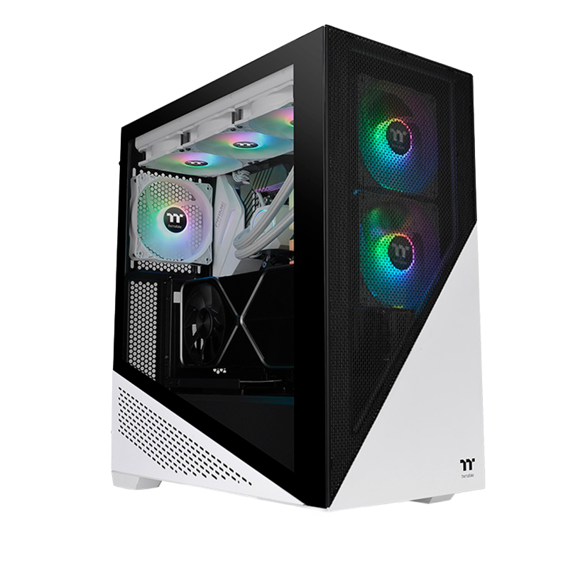 Gabinete THERMALTAKE Divider 370 TG x3 Fans ARGB Snow White