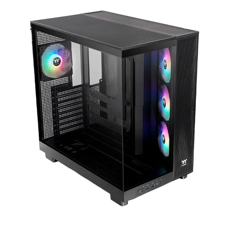 Gabinete THERMALTAKE View 380 TG x4 Fans ARGB Black