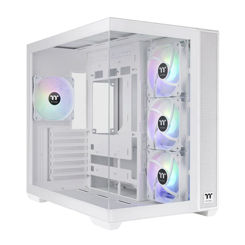 Gabinete THERMALTAKE View 380 TG x4 Fans ARGB Snow White