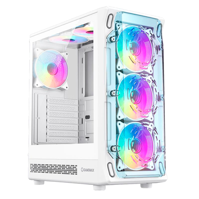 Gabinete GAMEMAX Starlight 2 AW Blanco x6 Fans ARGB E-ATX