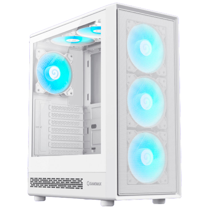 Gabinete GAMEMAX Storm 2 AW Blanco x6 Fans ARGB ATX