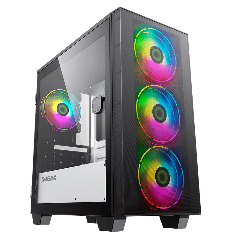 GABINETE GAMEMAX AERO MINI X4 FANS ARGB M-ATX