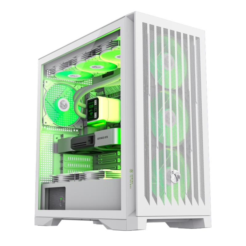 Gabinete GAMEMAX Leader 2 WH Blanco x4 Fan E-ATX