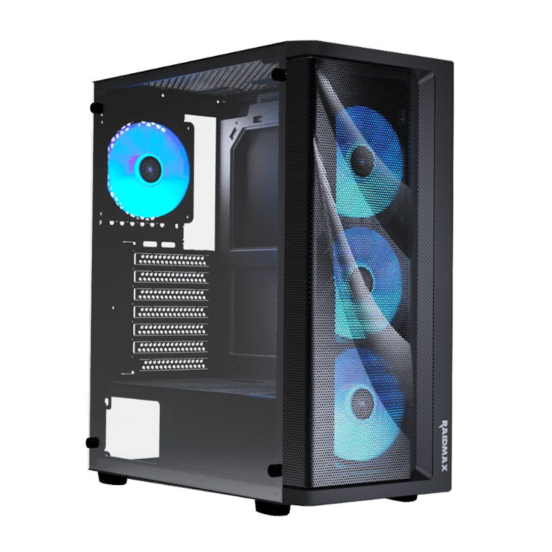 Gabinete RAIDMAX Meshian X922 x4 Fans ARGB Black ATX