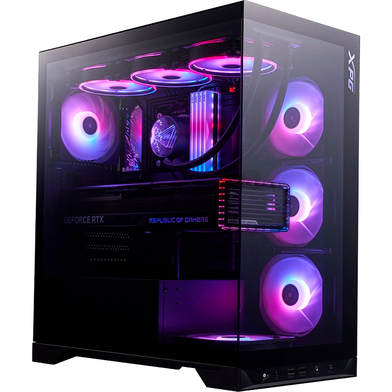 Gabinete ADATA XPG Invader X BTF Negro x5 Fans ARGB