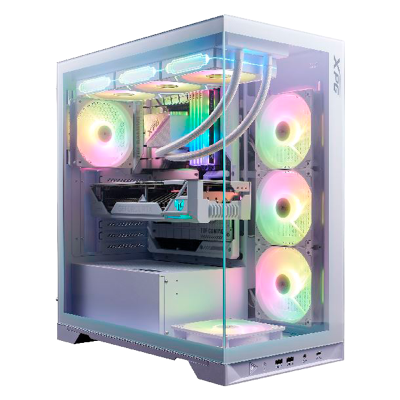 Gabinete ADATA XPG Invader X BTF Blanco x5 Fans ARGB