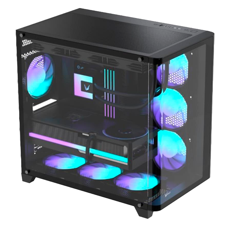 GABINETE FORMULA V CRYSTAL U2 FLOE BLACK