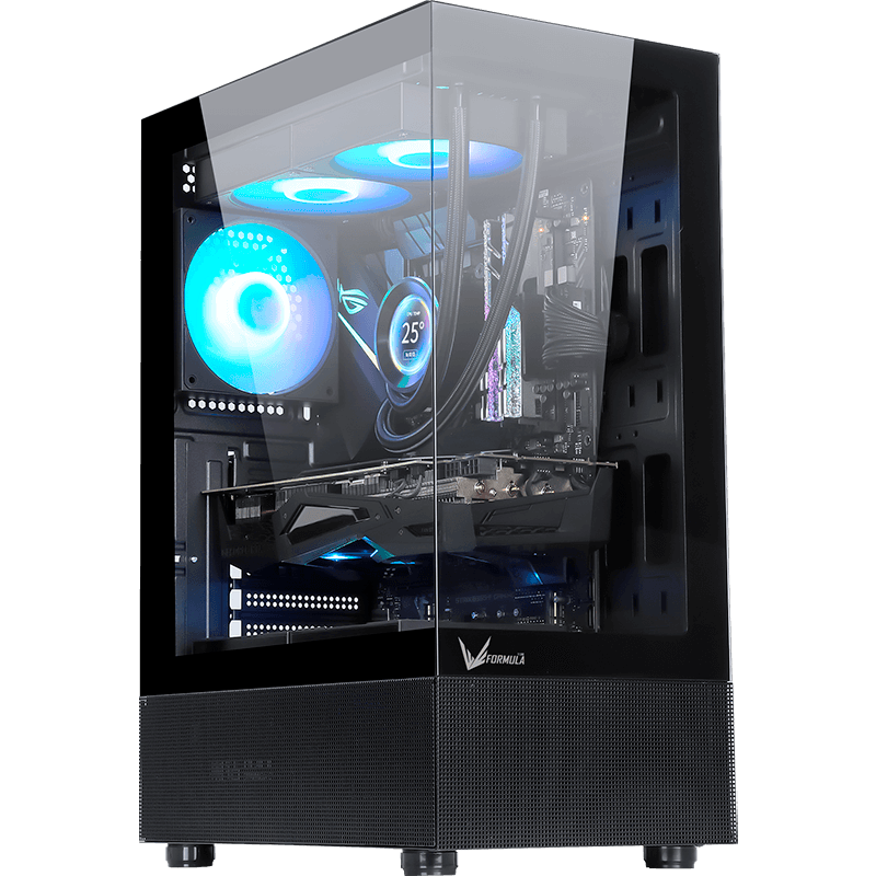 Gabinete FORMULA V Crystal Z1 Black