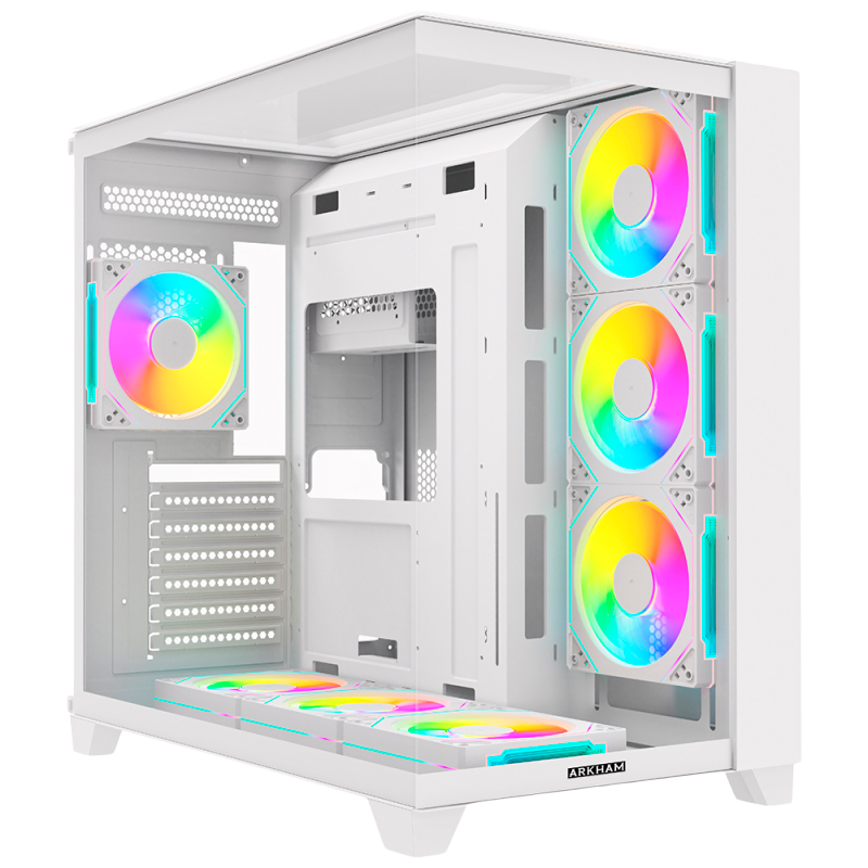 GABINETE ARKHAM MINOR BLANCO X7 FANS ARGB ATX