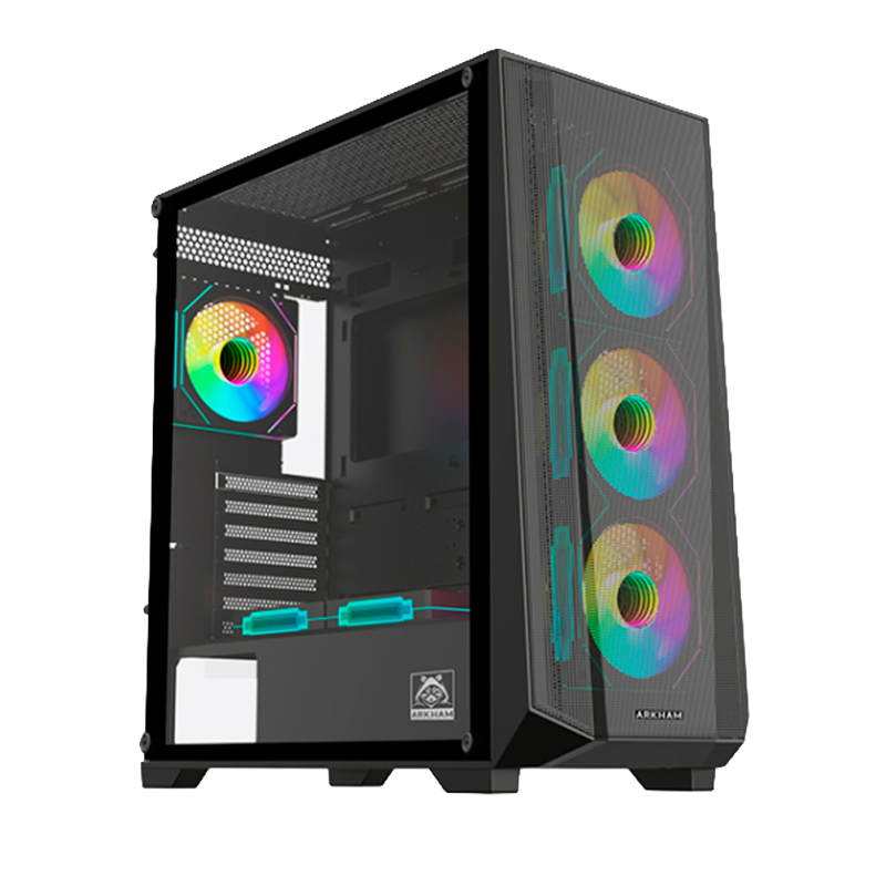 Gabinete ARKHAM Pygma x6 Fans ARGB E-ATX
