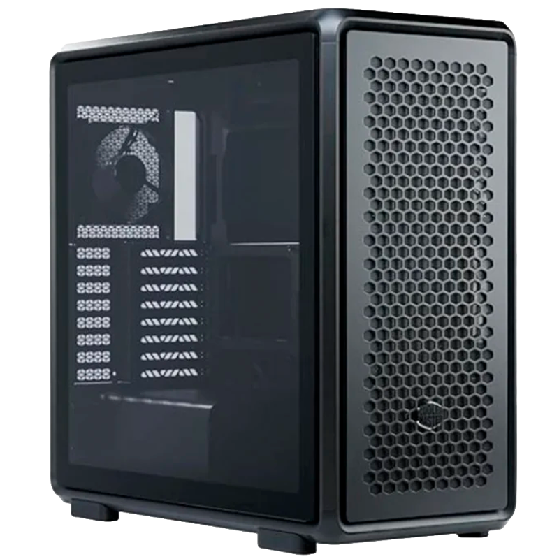 Gabinete COOLER MASTER MasterFrame 600 x4 Fans Mobius Aluminio Modular Black