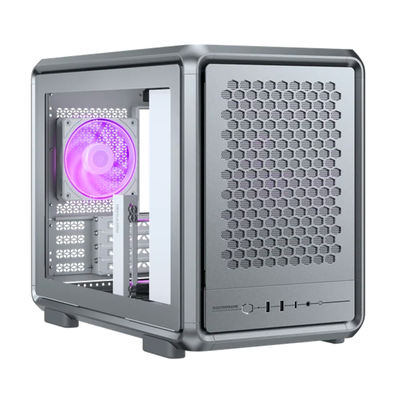 Gabinete COOLER MASTER MasterFrame 400 Mesh x1 Fan ARGB Silver
