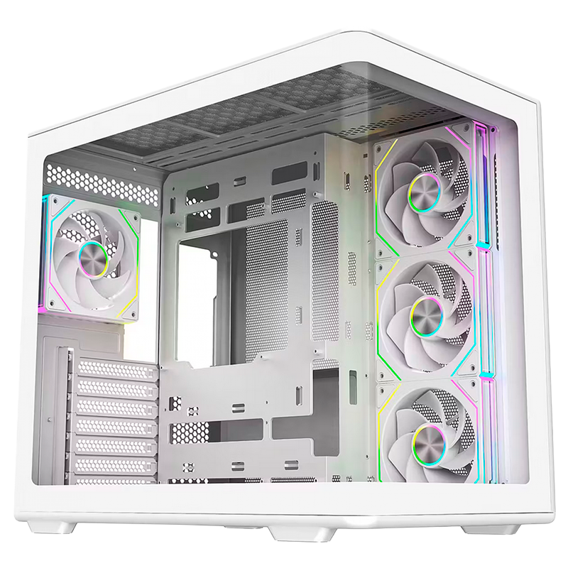 GABINETE COOLER MASTER 600 ELITE X4 FANS ARGB WHITE